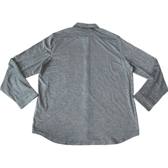 Zachary Prell Mens Bill Stretch Knit Button Up Shirt Lightweight Polo Size Large - Picture 5 of 11